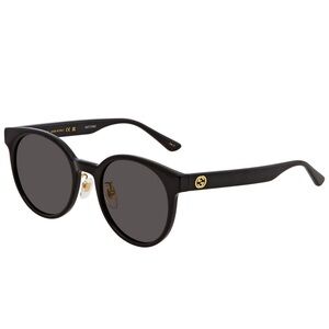 Gucci Black Round Women's Sunglasses. NEW